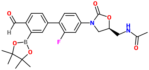 (image for) MC003285 (S)-N-[3-(2-Fluoro-3'-(4,4,5,5-tetramethyl-1,3,2-dioxaborolan-2-yl)-4'-formylbiphenyl-4-yl)-2-oxo-1,3-oxazolidine-5-ylmethyl]acetamide